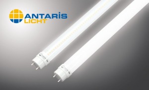 Die neue 29 Watt LED-Röhre von ANTARIS in matter und klarer Ausführung (Bild: ANTARIS)