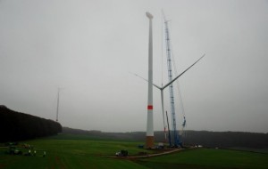 Letzte Sternmontage Windpark Altertheim von Green City Energy
