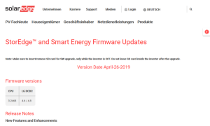 solaredge setapp firmware update
