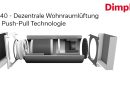 Neues dezentrales Wohnraumlüftungsgerät DL 40 mit Push-Pull Technologie von Dimplex