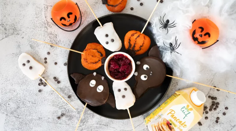 Süßer Gruselspaß: Pancake-Lollipops für Halloween