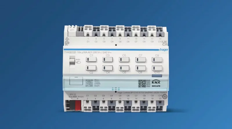 Hager KNX Secure Aktoren: Einfach, sicher und vielseitig für Licht- und Beschattungssteuerung