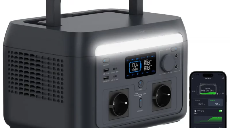 MW1376 revolt  – Tragbare Powerstation & Solargenerator 614,4 Wh, USV, App, 1.000 Watt