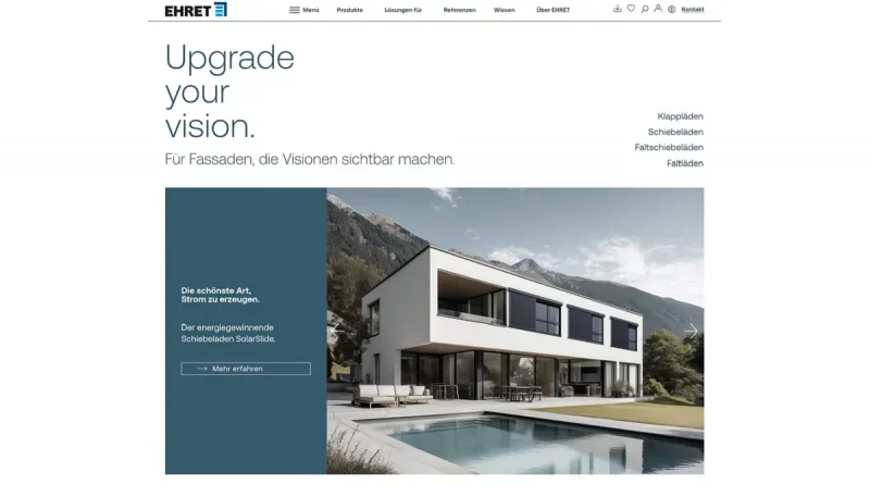 EHRET stärkt Premium-Position mit neuem Webauftritt