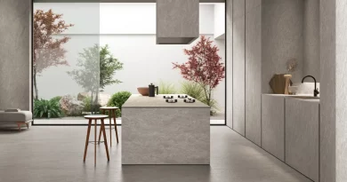 Feinsteinzeug für Küche und Wohnräume: Einheitliches Design von NovaBell