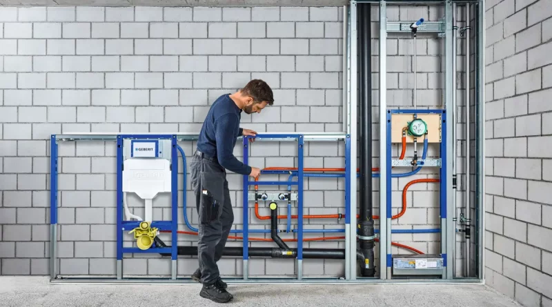 Effiziente Sanitärwände für den Trockenbau: Geberit optimiert Duofix System