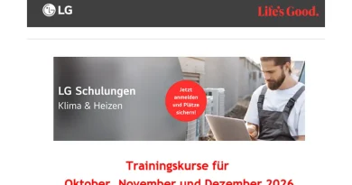 LG Electronics: Schulungen zu Klima- und Wärmepumpentechnik im vierten Quartal
